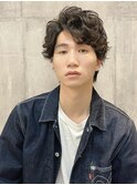 【野崎英幸】ツーブロック×ルーズパーマ