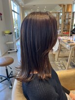 アドラーブル 女池店(adorable)&nbsp;20代30代★大人耳掛け☆無造作×切りっぱなしボブ