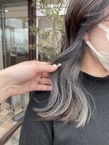 アース コアフュールボーテ 川中島店(EARTH coiffure beaute)&nbsp;グレージュインナーカラーケアブリーチアドミオイルミナ