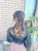 ヘア ショップキャリー&nbsp;フルールハーフアップ