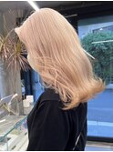 ミルクティーベージュダブルカラーインナーカラーケアブリーチ