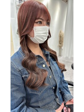アルマバイロサ(ALMA by ROSA) ブラウンカラー×シールエクステロング/担当rui