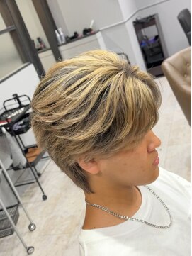 アビールブレ 新潟万代(ABEY LEVRAI) メンズバレイヤージュ/センターパート