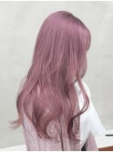 ラベンダーピンク/髪質改善/ダブルカラー/ケアブリーチ/10代20代