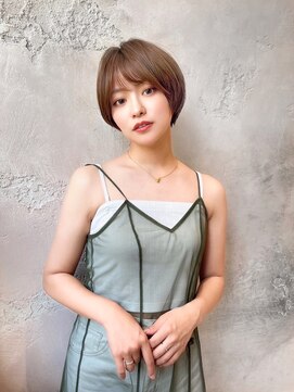 ロンドローズ 名古屋(Lond damaskRose) 学割 ブリーチなしダブルカラー ブリーチ 髪質改善 ボブ 855