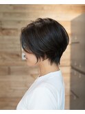 暗髪ショート/大人ショート/骨格補正