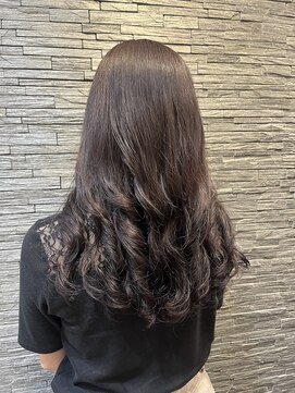 パッション 長町南店(PASSION) 推しカラー×コテ巻き風パーマ