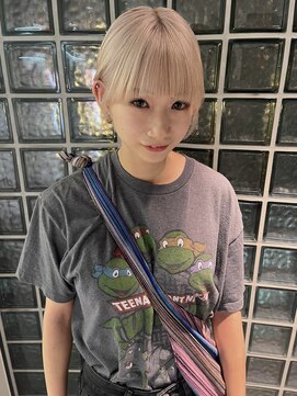 ペレ 梅田(PELE) 前髪/アンブレラカラー/こなれミディ/イメチェン/ウェーブパーマ