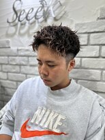 ヘアーグランデシーク(Hair Grande Seeek)&nbsp;フェード×ツイストスパイラルパーマ/メンズパーマ/ピンパーマ