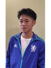 ヘアーズてぃだ(Hair's) 短いツーブロックでスタイリング剤仕上
