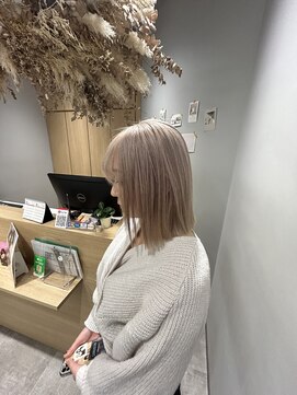 アヴァンス 京橋店(AVANCE) ハイライトカラーミルクティーベージュケアブリーチダブルカラー