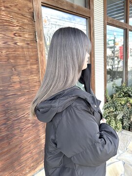 ラボア(La'BOA) グレージュカラー×ロングレイヤー