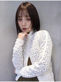 ミニボブ/切りっぱなし/ボブ/縮毛矯正/タッセルボブ