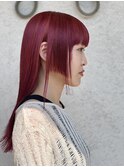 #姫カット#赤髪