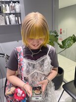 ヴァイス 新宿店(VAICE) イエロー×シアーベージュ 顔周りレイヤー