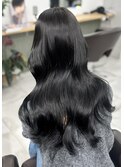 髪質改善　ブルーブラック