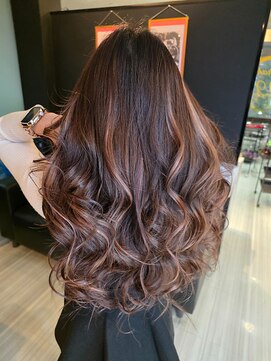 フォックス 四日市店(FOX) 艶髪ロング/巻き髪/レイヤーカット/ブラウン/ハイライト
