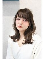 ヘアーロギア 栄店(hair LOGiA)&nbsp;ゆる外ハネのミディアム
