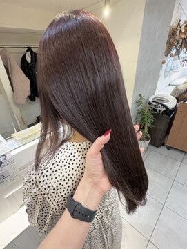 ネオリーブカフ 鶴ヶ峰店(Neolive caff) 髪質改善カラー　ラベンダーピンク