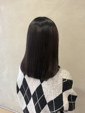 ラーム 宇部高校前店(rame) 切りっぱなしスタイル、髪質改善、縮毛矯正