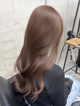 ロイオブジゼル(roi of GiseL) レイヤー 韓国 ブリーチ ダブルカラー ミルクティーベージュ