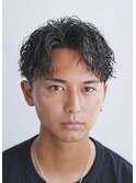 MEN’S HAIR/サーフカール/刈り上げセンターパート