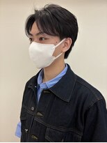 ハニー 町田(HONEY)&nbsp;センターパート ツーブロック 黒髪1