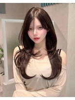 ミーク(meak)&nbsp;顔まわりレイヤー/縮毛矯正/透明感カラー/堀江
