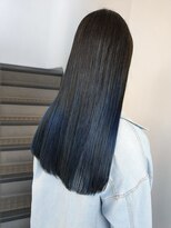ヘアーズ ロッソ テラス(hair's ROSSO TERRACE)&nbsp;ストレートロング×ブルーブラック