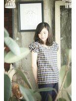 アジュール ヘアデザイン(Aｊu r hair design)&nbsp;弾むようなワンカールミディアムスタイル☆