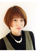 小顔前下がりショート