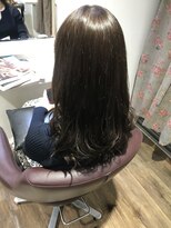パティオンツー(PATIONN2)&nbsp;グレージュ ブルージュ 透明感 ツヤ感 ロングヘア 表参道 青山