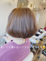 ヘアアンドメイク エジェリ(hair&make egerie) お家でも簡単に出来る再現性高いボブ ダブルカラー　恵比寿