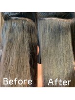 ロアナ 六本木(LOANA ROPPONGI) 縮毛矯正→1年以上あいてしまった髪を髪質改善