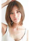 ひし形 小顔 ミディアムレイヤー  ユーレルム川田