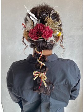 ベルビアンカ(Belle BIANCA) Belle BIANCA 成人式／卒業式/紐アレンジ/編みおろし by Orie