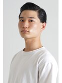 サイドパートクラシックポンパドールフェードカット七三分け5