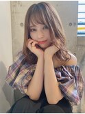 エアリー外ハネ＿色っぽふんわりミディ