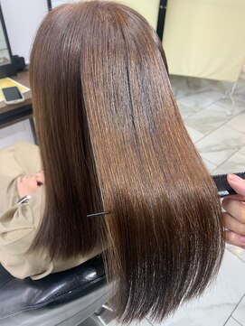 レビジュヘアー 桂店(LEVIJU HAIR) 過去1番の艶髪を！　髪質改善縮毛矯正