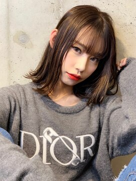 ユアーズヘア 新宿三丁目店(youres hair) 大人可愛い　ワンカールボブ　上品フォルムの大人ミディアム