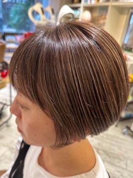 オンカラー(ON.COLOR) 大人ハイライトグレージュショート40代50代