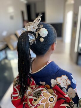 アース 浜松志都呂店(HAIR&MAKE EARTH) 成人式ポニーテールスタイル♪