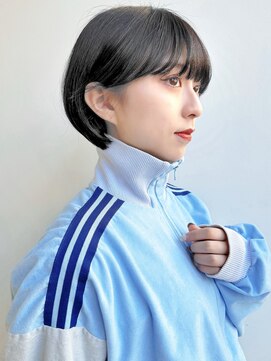 セイドット オモテサンドウ(Say. omotesando) say.原田美千留　暗髪でも軽見えショートボブ