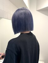 ラフ 立川(Laff)&nbsp;切りっぱなしボブミニボブぱつっとボブハイトーンボブラベンダー