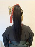 ストレートのハイポニー＊
