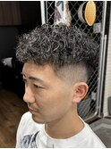 スキンフェード×ピンパーマ