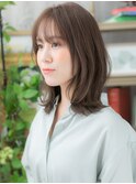 ■グレージュアッシュくせ毛風くびれミディ308★川口20代30代