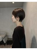 アッシュブラウン×ショートヘア