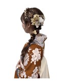 編みおろし×金箔×ドライフラワーアレンジ