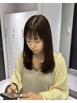 リアン バイ キートス(Lien by kiitos)&nbsp;レイヤーカット/くすみベージュ/透明感カラー